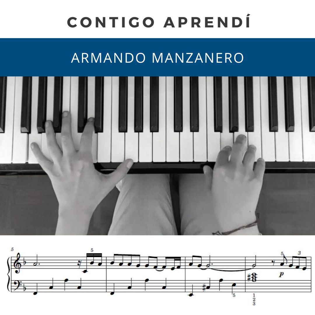 CONTIGO APRENDÍ PARTITURA